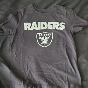 Raiders Kids Black Short Sleeve Tee